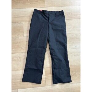 Red Kap Womens Black Work Pants Slacks Size 14 Poly Cotton